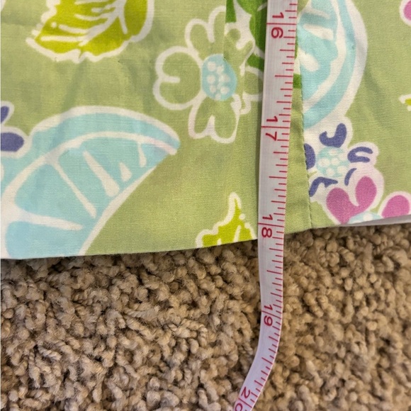 Lilly Pulitzer Guava Lime Twist Cotton Blend Skirt 10 - Retired Print - Picture 6 of 7